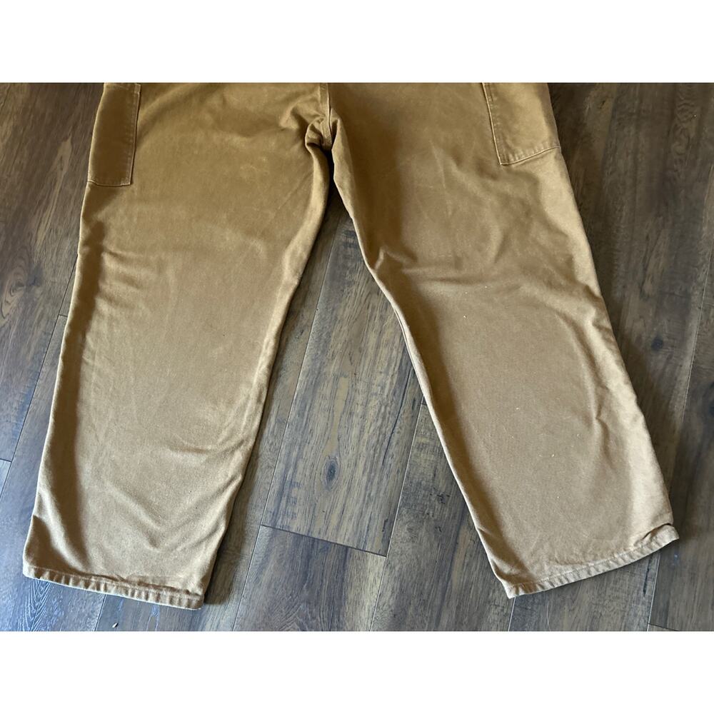 Carhartt Pants Mens 44x30 Brown B11 Original Dungaree Fit Duck Canvas Carpenter - Picture 4 of 7